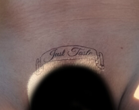 Intim-Tattoo Just Taste